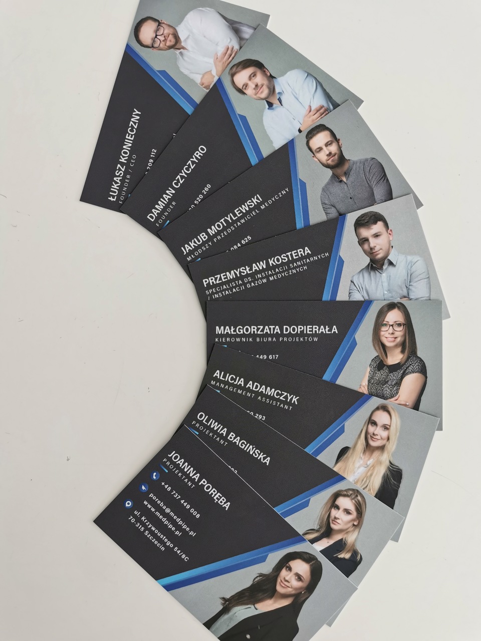 Nowe wizytówki naszych pracowników !